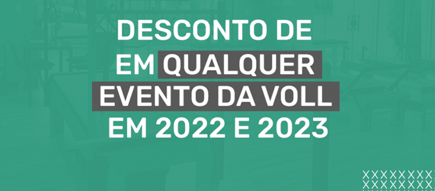  Desconto para Franqueados e Instrutores VOLL