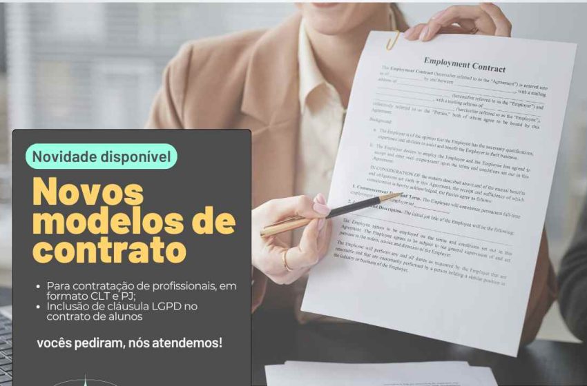  Novos Modelos de Contratos