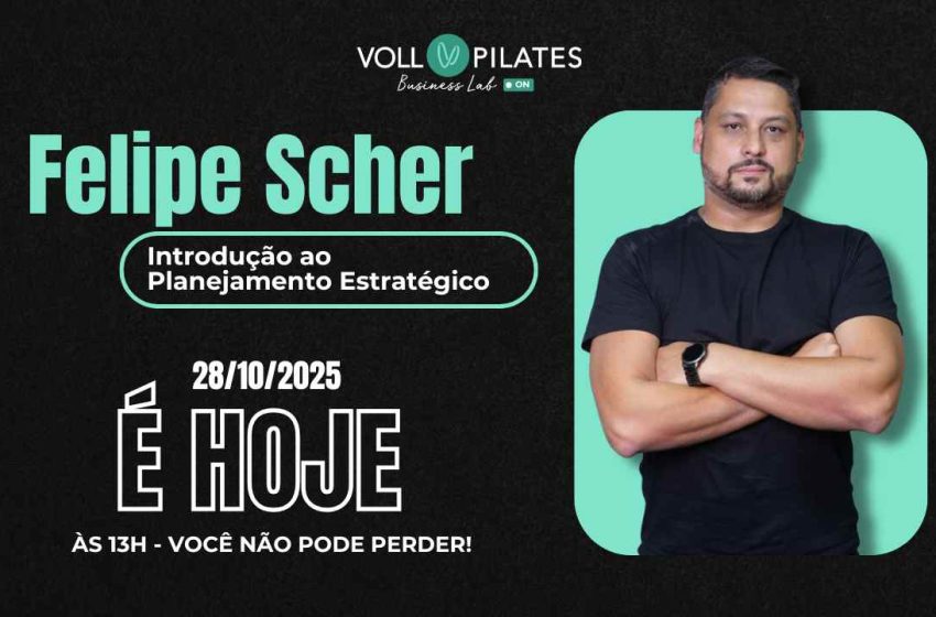  É HOJE ÀS 13H! VOLL Business Lab com Felipe Scher sobre Planejamento Estratégico