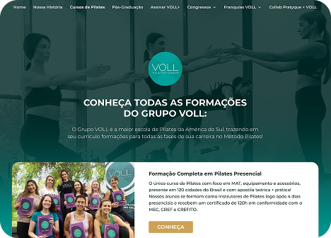 Bolsa 100% na Formação em Pilates